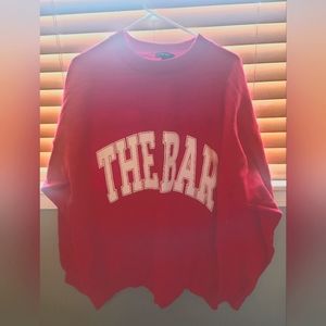 The Bar varsity crewneck (NEW)